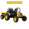 Garvee 12V Kids Ride On Tractor with Trailer, Electric Tractor with Remote Control,Safety Belt,for Boys Girls - 2 of 4