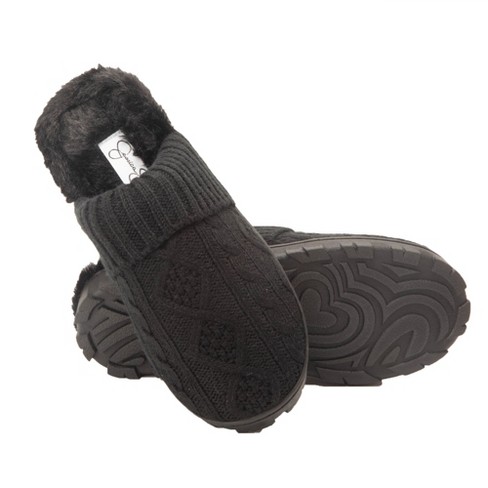 Jessica Simpson Womens Cable Knit Scuff Slippers - image 1 of 4