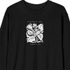 Galerie d'Art Adult Black Long Sleeve Crew Neck Tee - 2 of 4