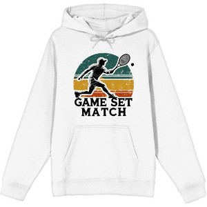 Game Set Match Adult Long Sleeve Hoodie - 1 of 2
