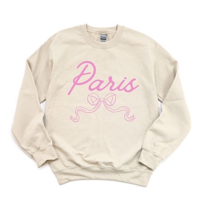 Simply Sage Market Women's Graphic Sweatshirt Paris Coquette Bow
