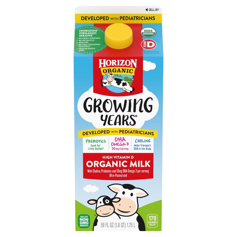 Horizon Organic Growing Years Whole Milk with DHA Omega-3 - 59oz, 3 of 13