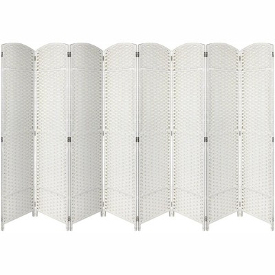 Sorbus 8 Panel Room Divider Panel, 6 ft. Tall Extra Wide Double Hinged Panels - Folding Privacy Screens