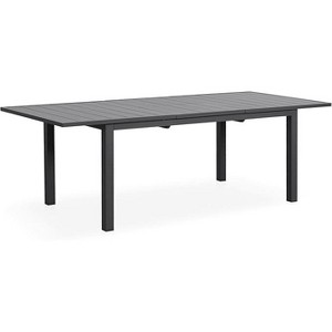 Aluminum Outdoor Dining Table, Large Rectangular Expandable Patio Table for 6-8 People W/ Adjustable Feet for Deck Balcony Garden, 67.91- 91.33inch - 1 of 4
