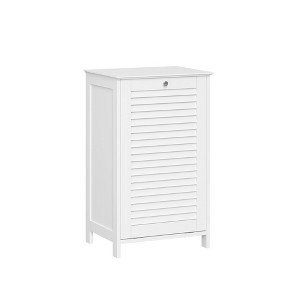 RiverRidge Home Ellsworth Tilt Out Laundry Hamper Cabinet with Removable Cloth Storage White - 1 of 4
