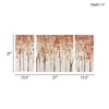 VisioGear 3PCS Triptych Textured Canvas Wall Art Set, Wall Decor for Hallway Office Wall Decor, Multicolor, 27"*27"*1.5" - 3 of 4