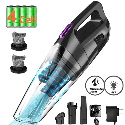 WHALL Cordless Handheld Vacuum Cleaner, 8500PA Strong Suction, Wet/Dry for Car & Home, Lightweight Portable Mini Vacuum with LED Light