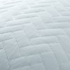 Quilted Coverlet and Shams Set Damask Square Herringbone Pattern - Becky Cameron - 4 of 4