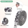Unique Bargains Rhinestone Cow Print Flexible Durable Ribbon 0.5/1.1 Inch x 2 Yards 2 Rolls - 2 of 4