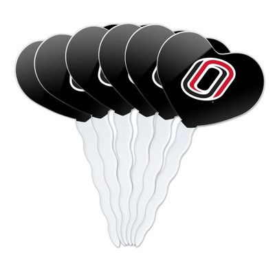 Omaha Primary Logo Heart Love Cupcake Picks Toppers Decoration Set of 6