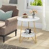 LITTLE TREE 2 Tier Round Side Table White - image 4 of 4