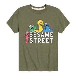 Boys' - Sesame Street - Sesame Street Group Short Sleeve Graphic T-Shirt - 1 of 4