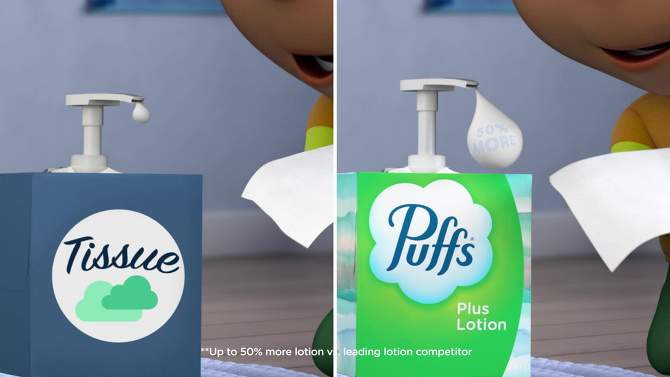 Puffs Plus Lotion with Scent of VICKS Facial Tissue, 2 of 9, play video