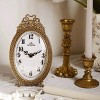 Slickblue Antique Gold French Desk Clock, Tabletop Accent Timepiece, Vintage Style, 4.85"x2.15"x8.25" - 3 of 4