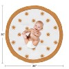 Sweet Jojo Designs Boy or Girl Gender Neutral Unisex Baby Tummy Time Playmat Boho Sun White and Orange - 4 of 4