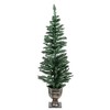 Good Tidings Classic Holiday 4- Piece Porch Set, Lit Wreath, Garland and 2 Trees - 4 of 4