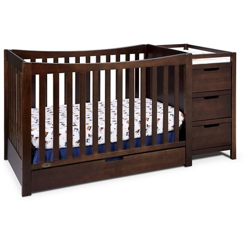 Graco Remi 4 In 1 Convertible Crib And Changer Espresso Target