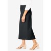 Jessica London Women's Plus Size Classic Cotton Denim Midi Skirt - 4 of 4