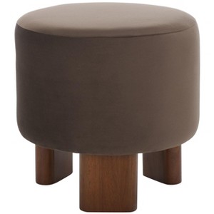 Mista Ottoman With Wood Legs - OTT1310 - Safavieh - 1 of 4