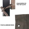 Gulches 13x7.7 Outdoor Pergola Sun Shade Canopy - HDPE Permeable Cover Cloth with Grommets, Brown - 2 of 4