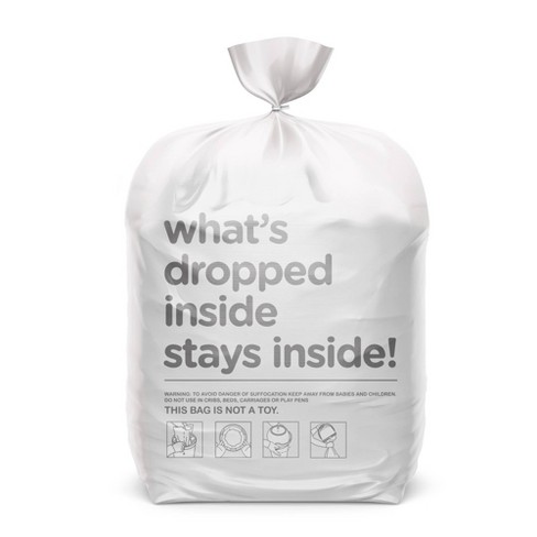 HANSER, Smell Proof Odorless Mylar Bags with clear Window