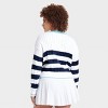 Women's Striped Cable Knit Pullover Sweater - All In Motion™ - 4 of 4