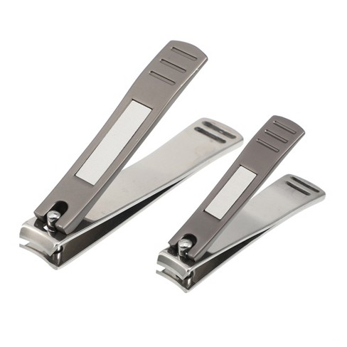 Trim Nail Care Stainless Steel Fingernail & Toenail Clippers, 2 Pieces 