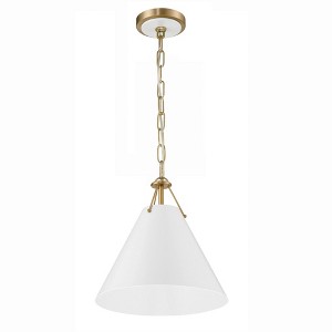 Crystorama Lighting Xavier 1 - Light Pendant in  Vibrant Gold - 1 of 4