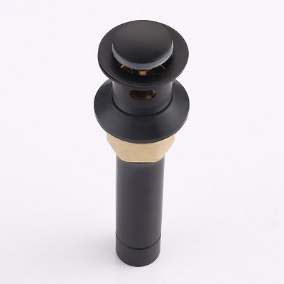 LOVMOR Pop-Up Drain Stainless Steel With Overflow Anti-Clogging for Vessel Sink