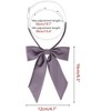 Elerevyo Women's Pre-Tied Solid Color Western Ribbon School Uniform Bow Ties - 2 of 4