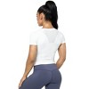 Workout Crop Tops for Women Short Sleeve Workout Shirts for Running Gym Yoga Athletic Exercise - 3 of 4