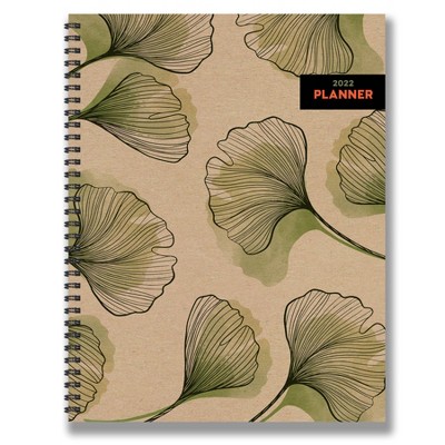 2022 Planner Weekly/Monthly Ginkgo Flower Large - The Time Factory