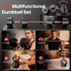 SUGIFT 45LB Adjustable Dumbbell Set 4 in 1, Convert to Barbell Kettlebell Push-Up Stand, Home Gym Weights for Men Women Strength Training - 4 of 4