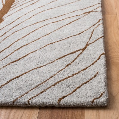 Soho SOH787 Hand Tufted Indoor Area Rug - Grey/Brown - 3'6"x5'6" - Safavieh