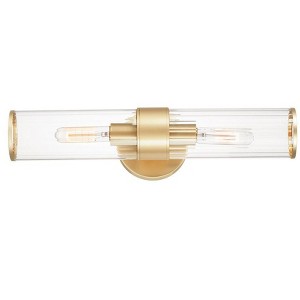 Maxim Lighting Crosby 2 - Light Wall Light in  Satin Brass - 1 of 4