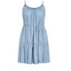 Women's Plus Size Sweet Tiers Mini Dress - light denim | CITY CHIC - 4 of 4