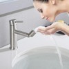 LunaLulink Brushed Nickle Bathroom Faucet for 2 Mode Faucet for Bathroom Sink - 2 of 4