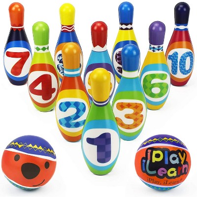 YoHomie Toy Kids Wooden Mini Animal Bowling Set Toys Cute Pretend Bowling Game Play Set Educational Toys for Children