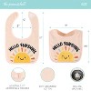 The Peanutshell Unisex Terry Bibs, 18 Pack for Feeding, Teething, or Drooling|Neutral Foods/Hello Sunshine - 2 of 4