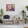 Stupell Industries Vivid Cat Painting Black Framed Floater Canvas Wall Art - 2 of 4