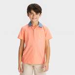 Boys' Short Sleeve Chambray Polo Shirt - Cat & Jack™