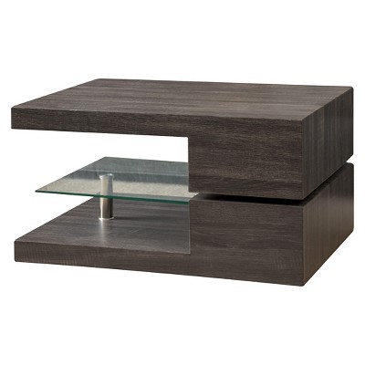 Michael Rectangular Rotating Coffee Table Black Oak - Christopher Knight Home