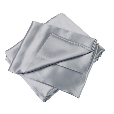 ChicFurnit Full King Queen Twin Size Satin Bed Sheets Silky Smooth Fabric 360 Secure Fit for Living Room