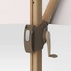 11' Round Offset Outdoor Patio Cantilever Umbrella with Light Wood Pole - Threshold™ - 4 of 4