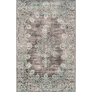 Nuloom Vintage Corene Area Rug 8' in Teal Square - 1 of 4