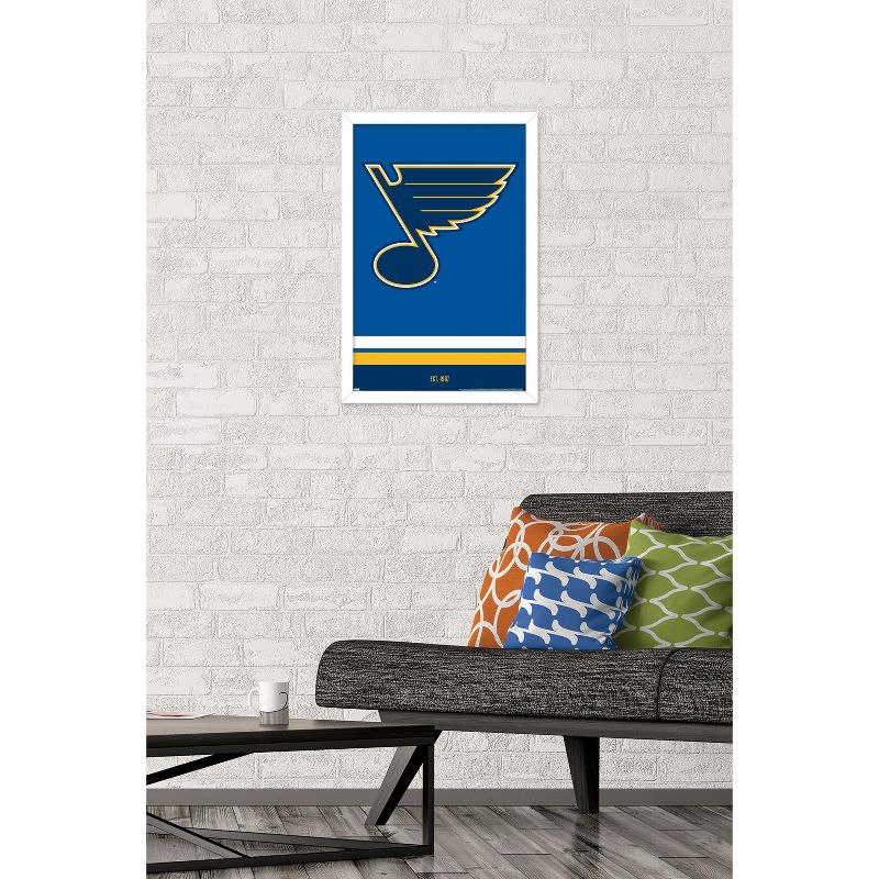 Trends International NHL St. Louis Blues - Logo 21 Framed Wall Poster Prints, 2 of 7