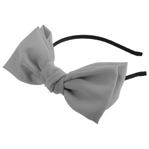 Unique Bargains Women's Fashion Satin Bow Knot Headband 0.31 Inch Wide 1 Pc - 1 of 4
