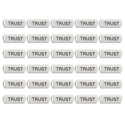 Unique Bargains Metal Bulk Elegant DIY Crafts Jewelry Making Word Pendant 30 Pcs