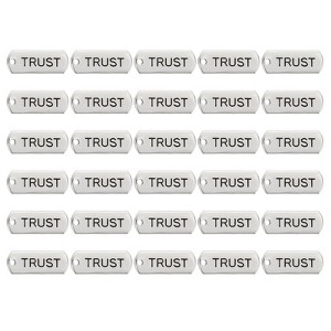 Unique Bargains Metal Bulk Elegant DIY Crafts Jewelry Making Word Pendant 30 Pcs - 1 of 4