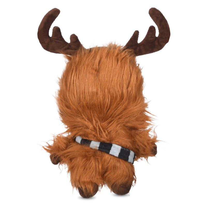 Star Wars: 6" Holiday Chewbacca Reindeer Plush Squeaker Toy, 3 of 5